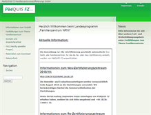 Tablet Screenshot of paedquis-familienzentrum.de
